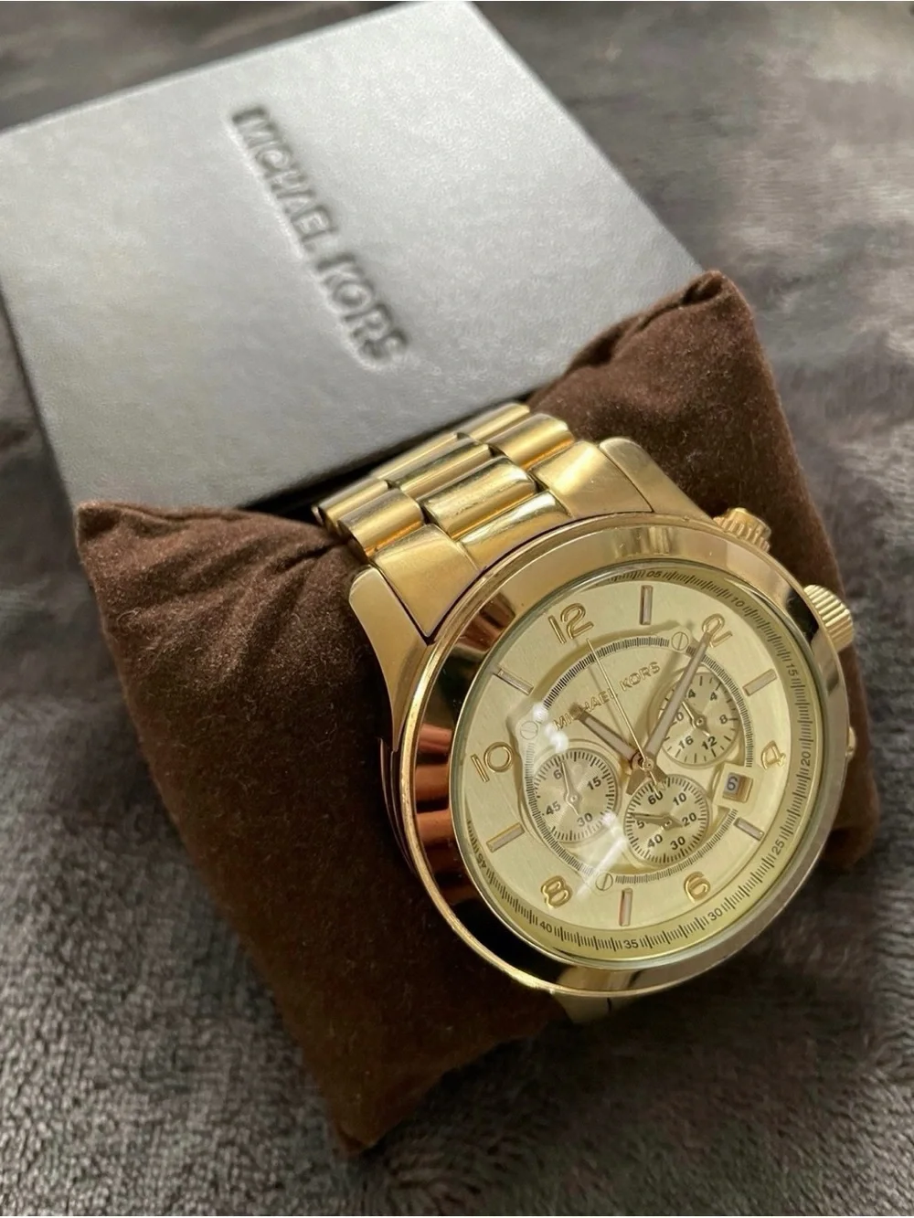 Michael Kors Gold Oversized Runway Watch